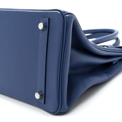 Hermes Taurillon Novillo Birkin 30 Bleu Brighton 9 of 11