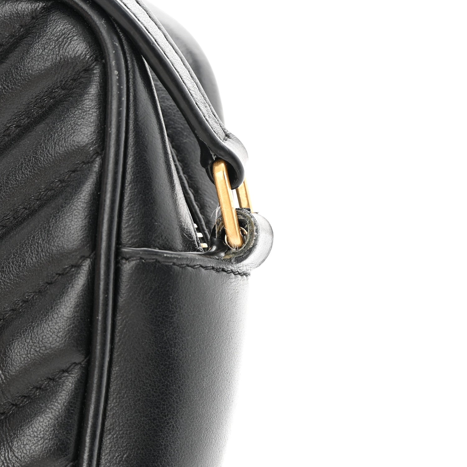 Saint Laurent Calfskin Matelasse Monogram Lou Camera Bag Black 12 of 18