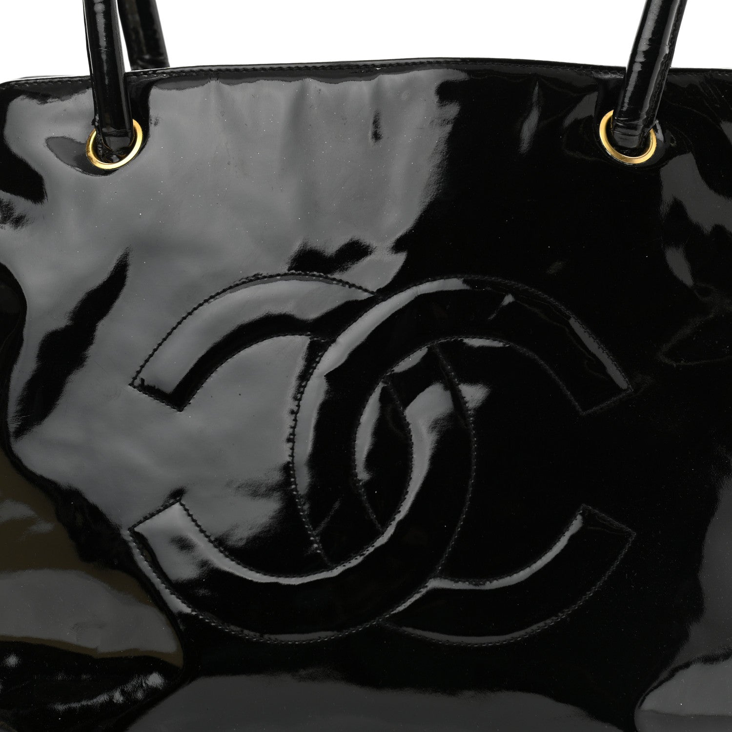 Chanel Patent CC Tote Black 8 of 12