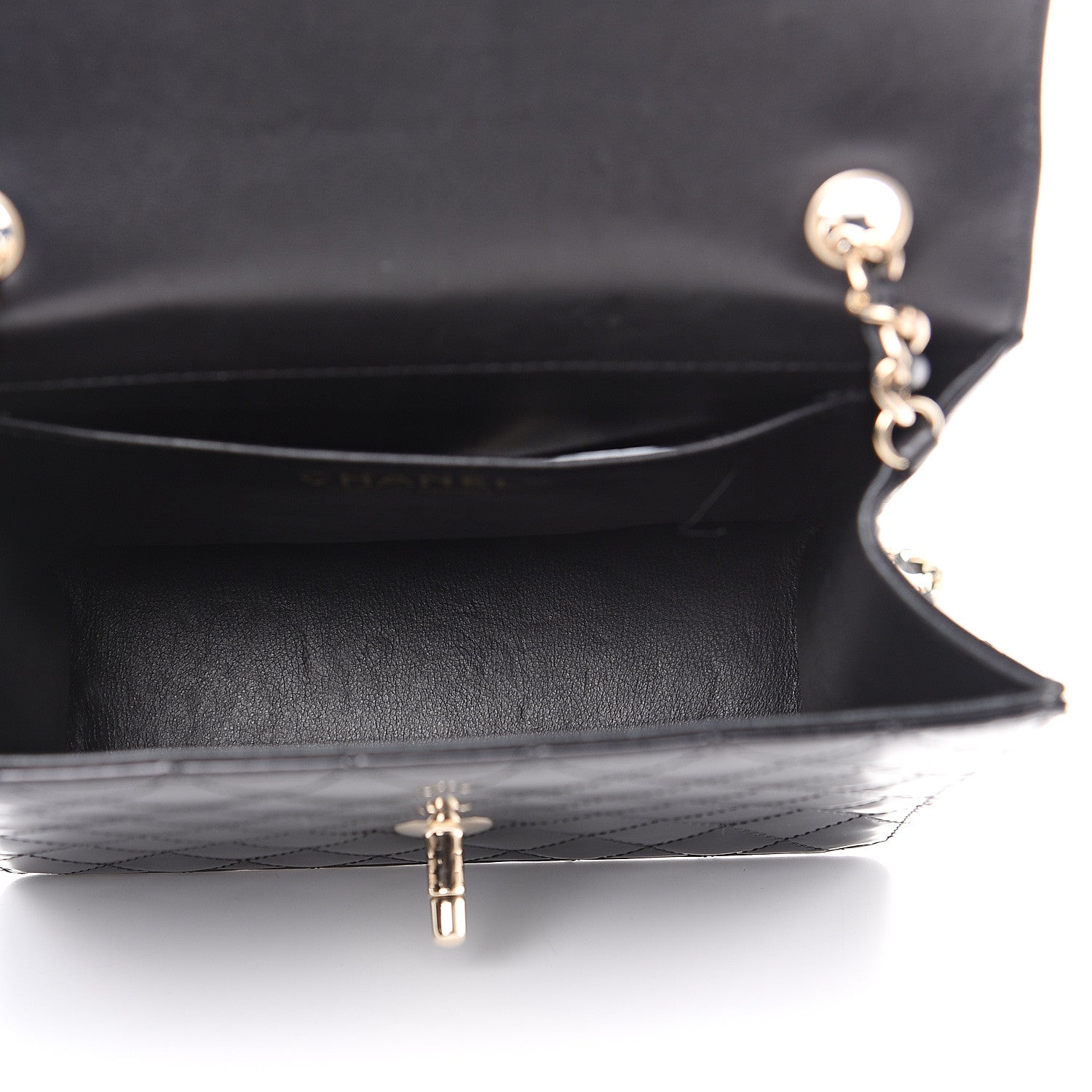 Chanel Glazed Calfskin Quilted Flap Black 4 of 9