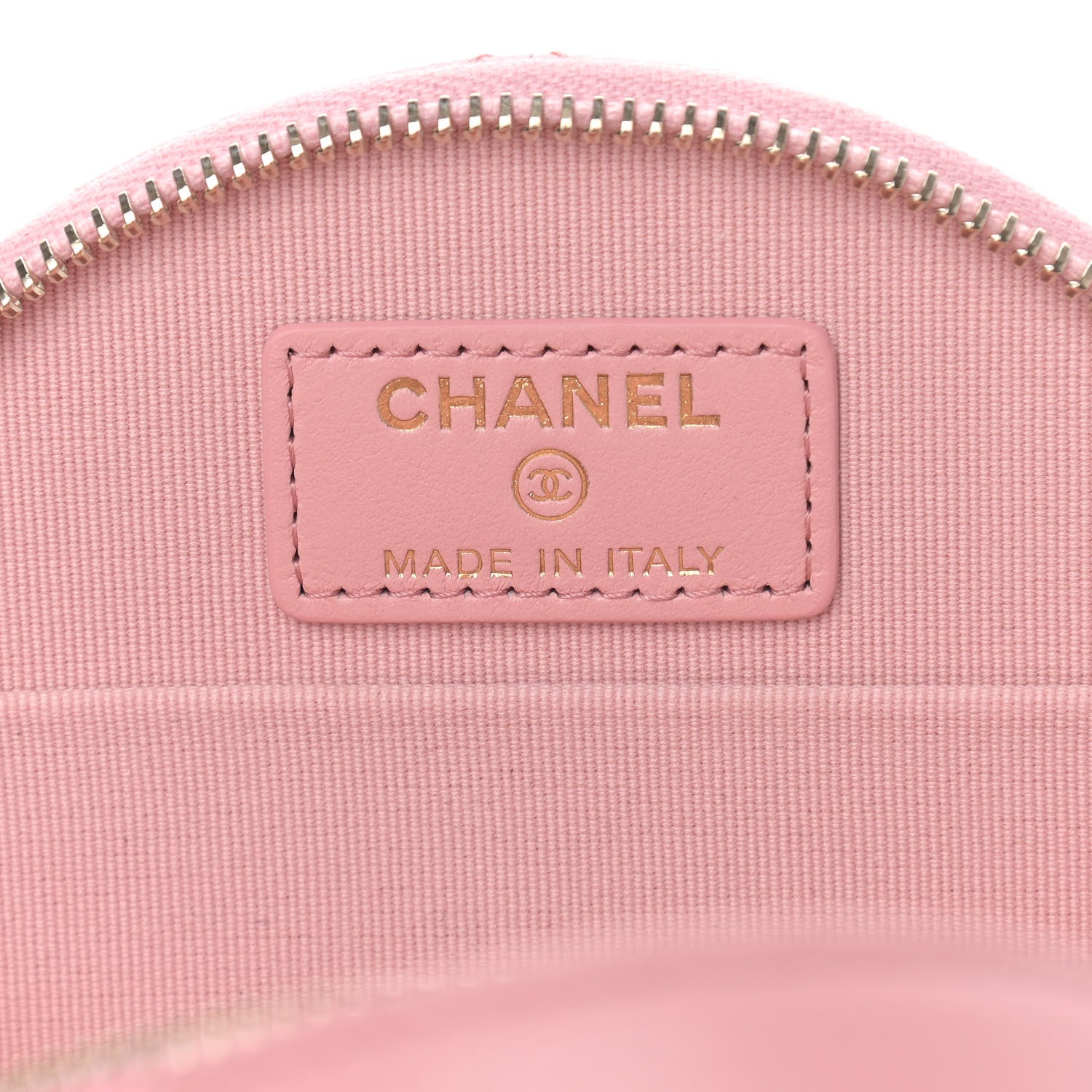 Chanel Caviar Quilted Round Handle With Care Vanity With Chain Pink 7 of 10