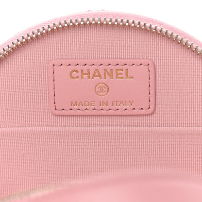 Chanel Caviar Quilted Round Handle With Care Vanity With Chain Pink 7 of 10