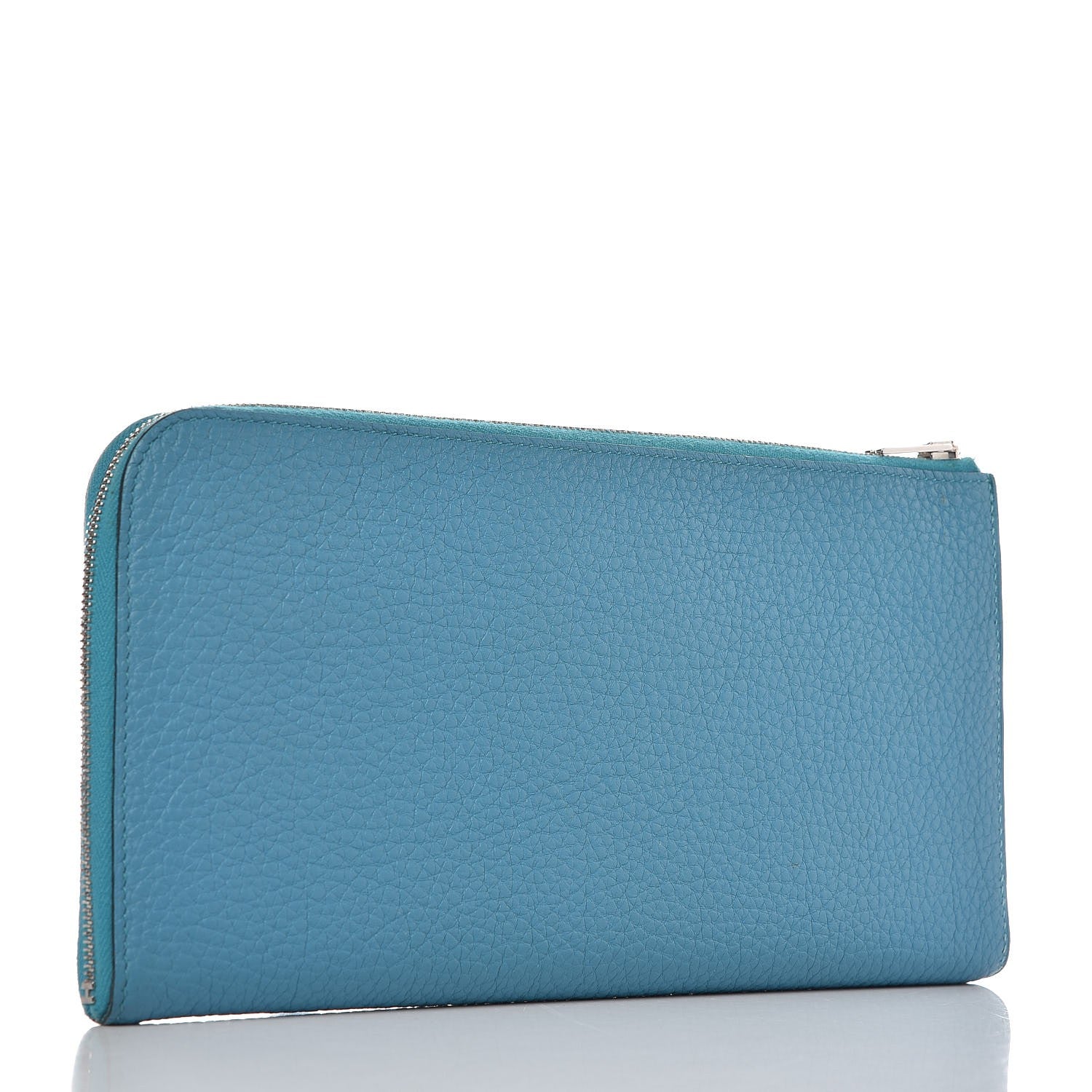 Hermes Togo Large Remix Voyage Wallet Turquoise 4 of 9