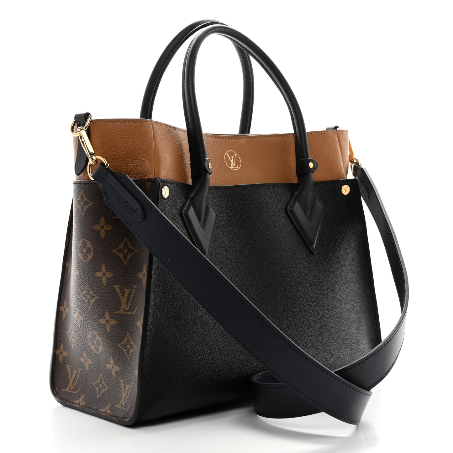 Calfskin Monogram On My Side Black