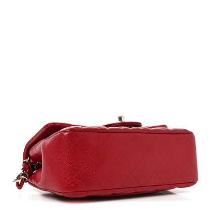 Chanel Caviar Quilted Mini Rectangular Flap Red 4 of 10