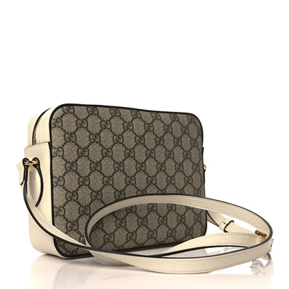 Gucci GG Supreme Monogram Small Horsebit 1955 Shoulder Bag Beige Mystic White 3 of 10