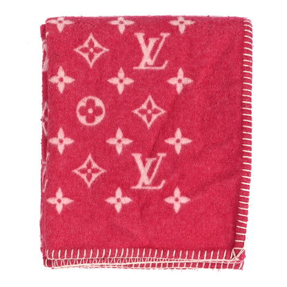 Louis Vuitton Wool Cashmere Neo Monogram Blanket Pink 1 of 4