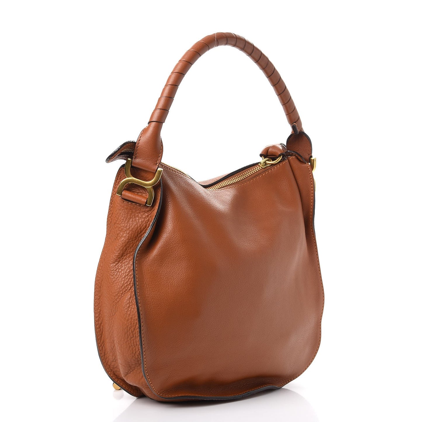 Calfskin Medium Marcie Hobo Tan
