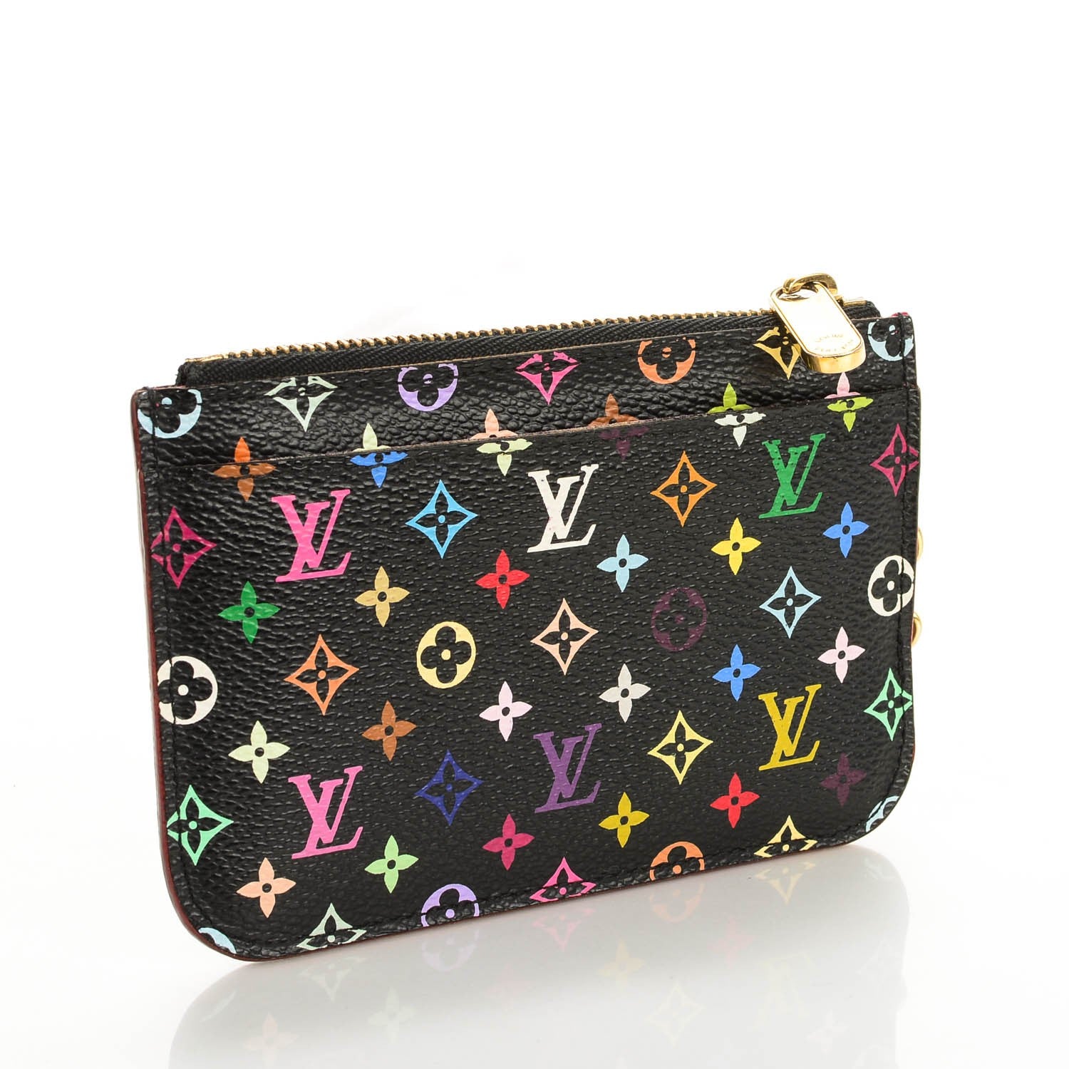 Louis Vuitton Monogram Multicolor Key Pouch Black Grenade 3 of 7