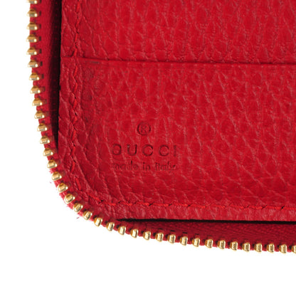 Gucci Dollar Calfskin Medium Swing Zip Around Wallet Red 6 of 7