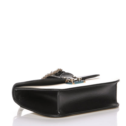 Valentino Garavani Vitello Small Glam Lock Rockstud Flap Black Light Ivory 4 of 7