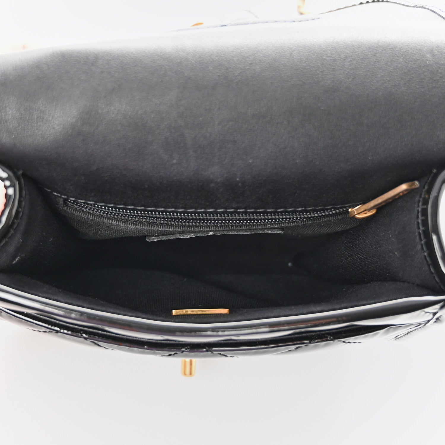 Chanel Patent School Memory Mini Top Handle Flap Black 5 of 10