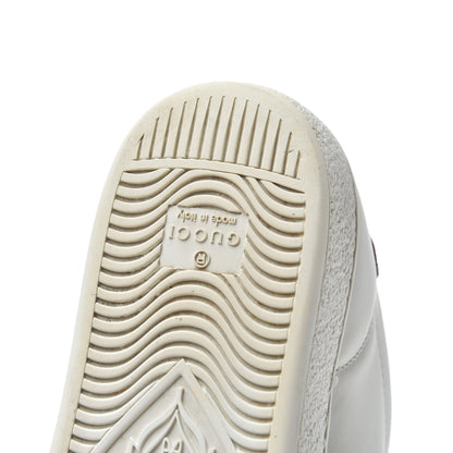 Gucci Calfskin Web Bee Embroidered Womens Ace Sneakers 38 White Green 21 of 25