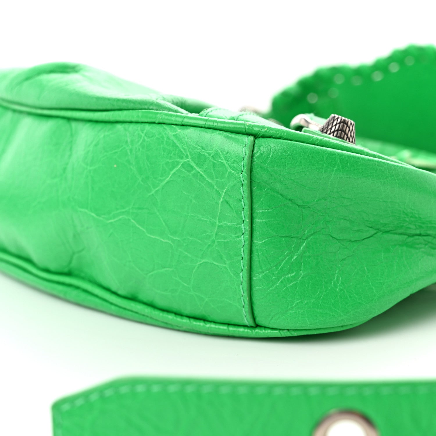 Balenciaga Agneau Arena Le Cagole Shoulder Bag XS Vivid Green 10 of 13