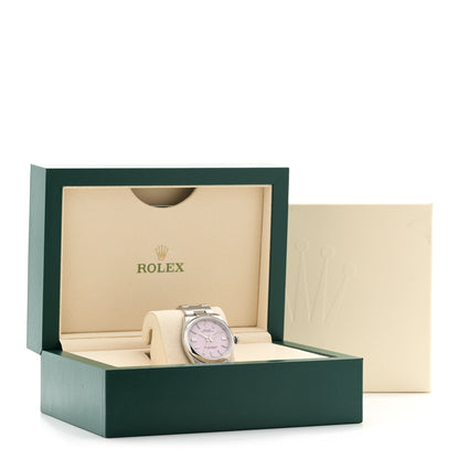 Rolex Stainless Steel 36mm Oyster Perpetual Watch Candy Pink 126000 5 of 5