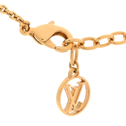 Louis Vuitton Metal Twiggy Flower Necklace Gold 6 of 7
