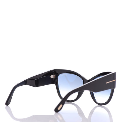 Tom Ford Acetate Anoushka Cat Eye Sunglasses TF371 Black 4 of 7