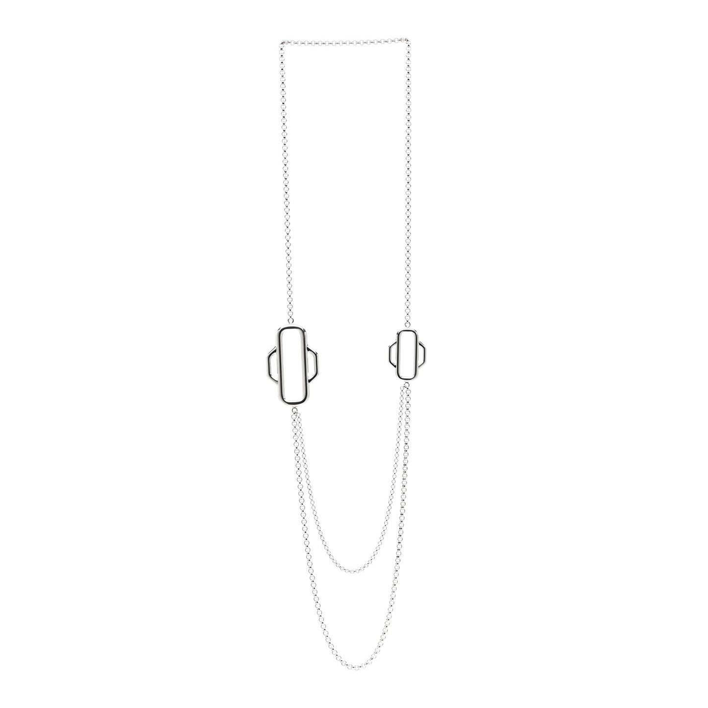 Sterling Silver Attelage Double Chain Necklace