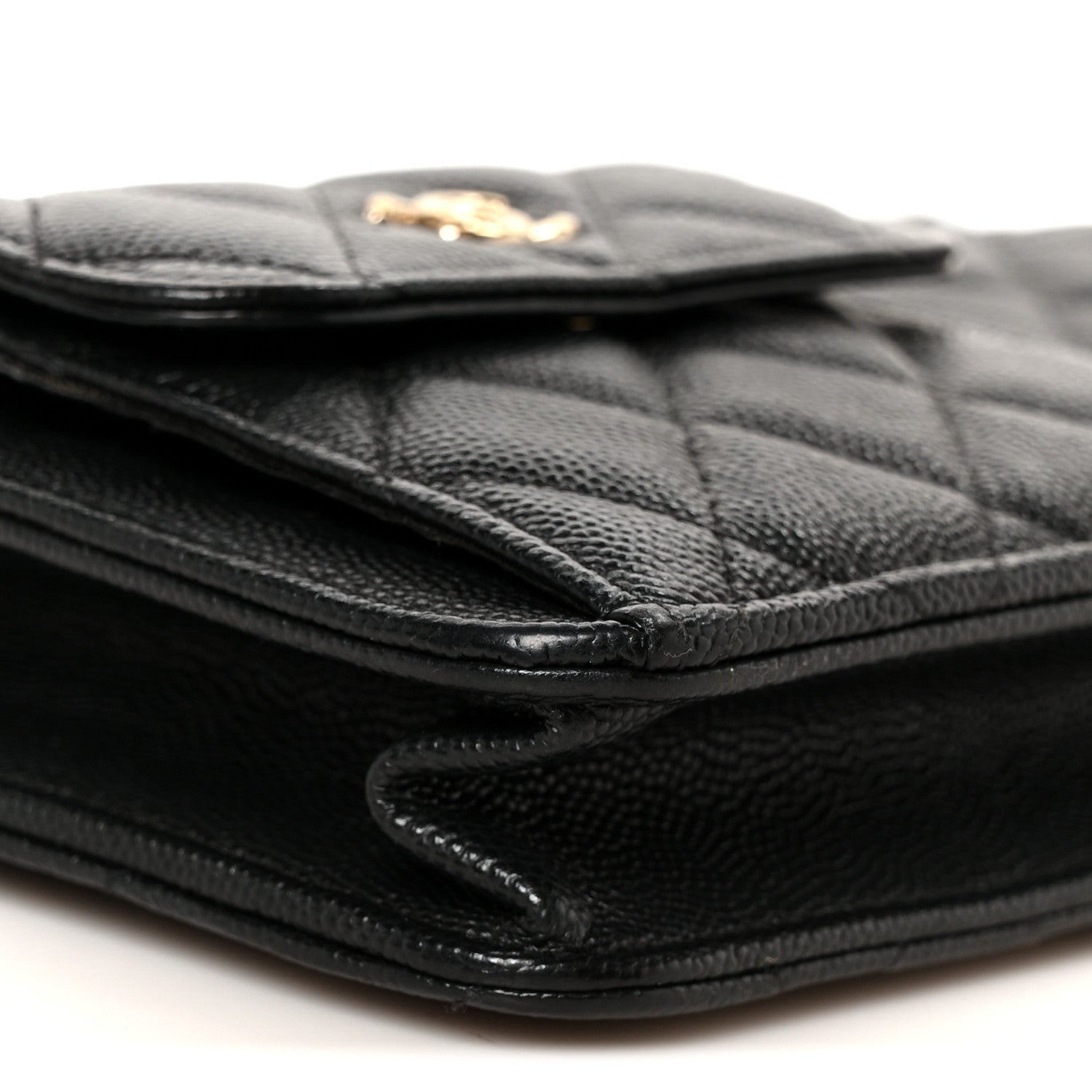 Chanel Caviar Quilted In & Out Chain Wallet Black 9 of 10