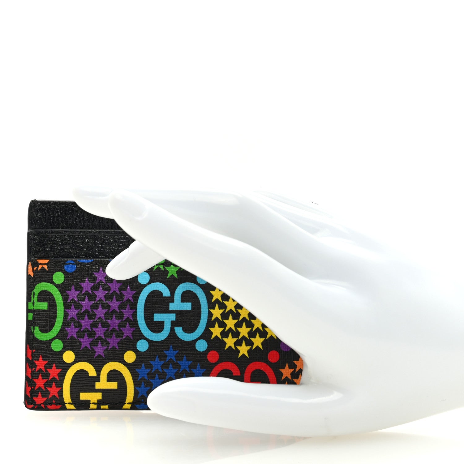 Gucci GG Supreme Monogram Psychedelic Card Holder Black 2 of 7