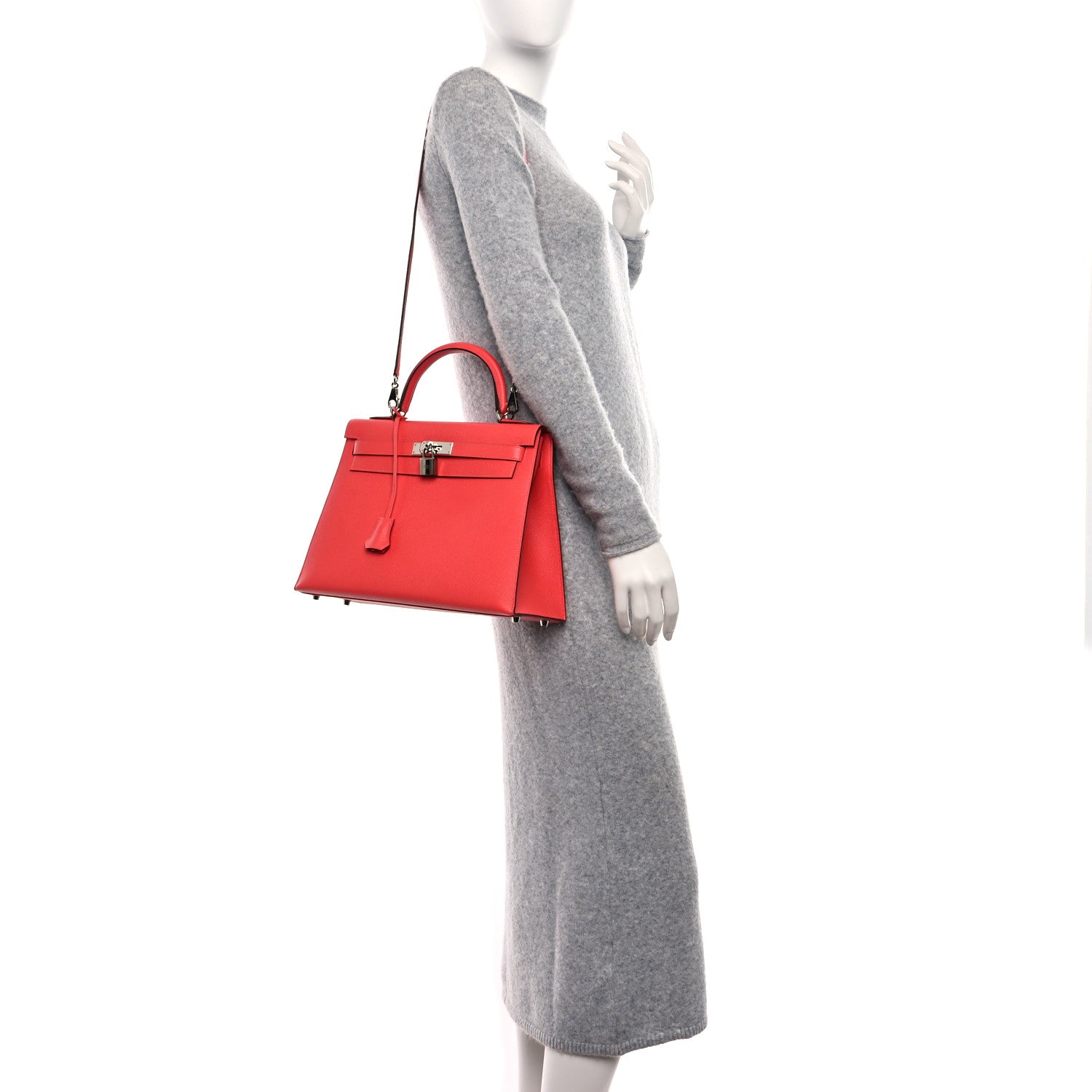 Hermes Epsom Kelly Sellier 32 Rose Jaipur 2 of 10