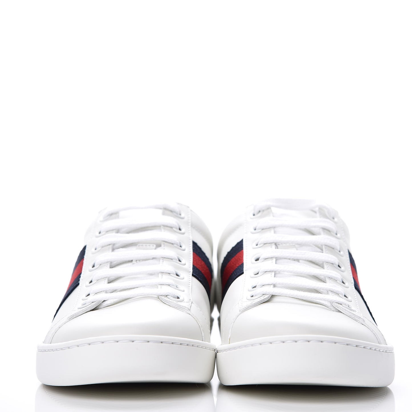 Calfskin Ayers Web Ace Sneakers 36.5 White Blue