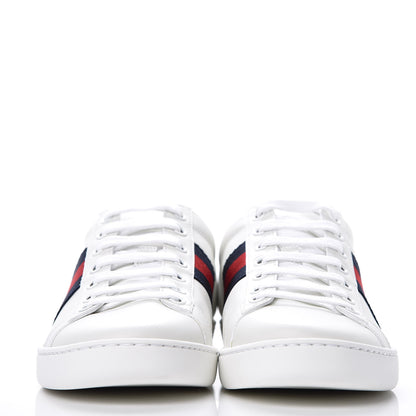 Gucci Calfskin Ayers Web Ace Sneakers 36.5 White Blue 2 of 12
