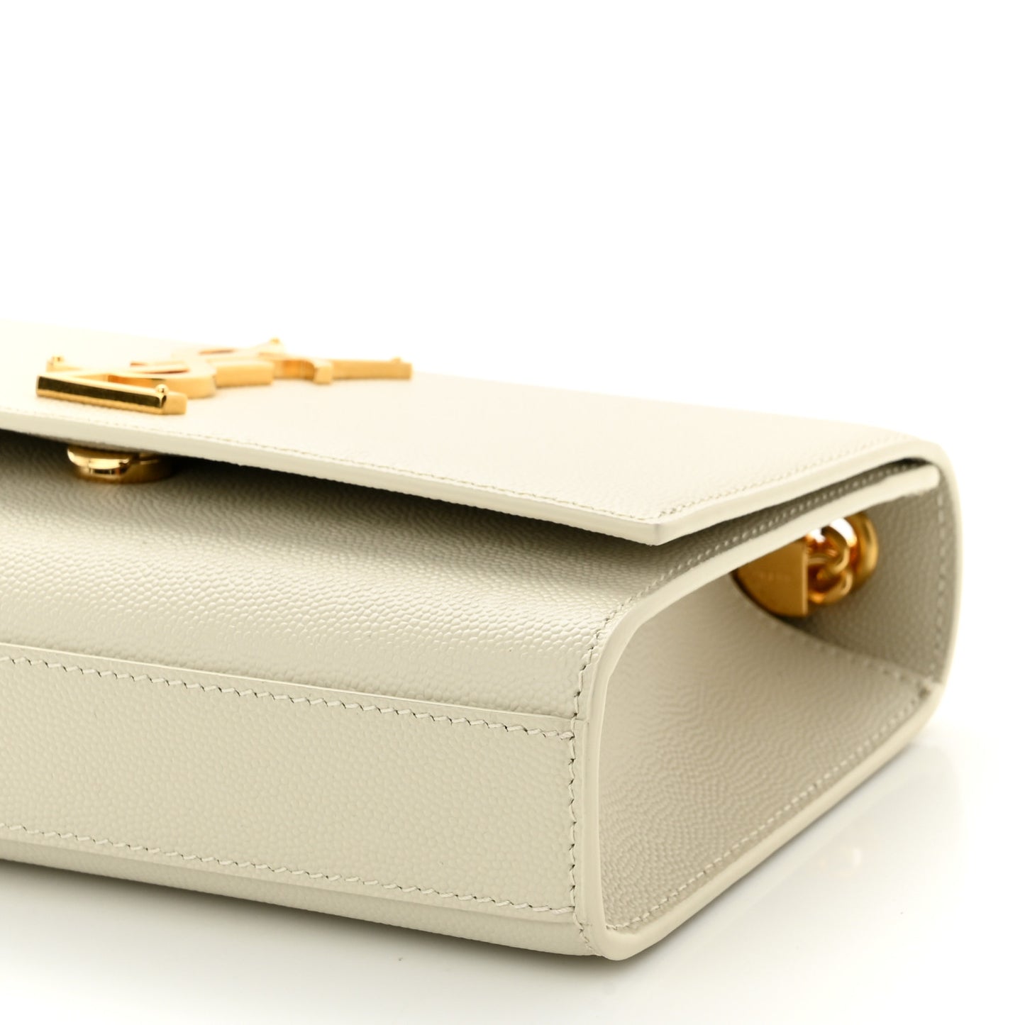 Grain De Poudre Small Monogram Kate Satchel Blanc Vintage