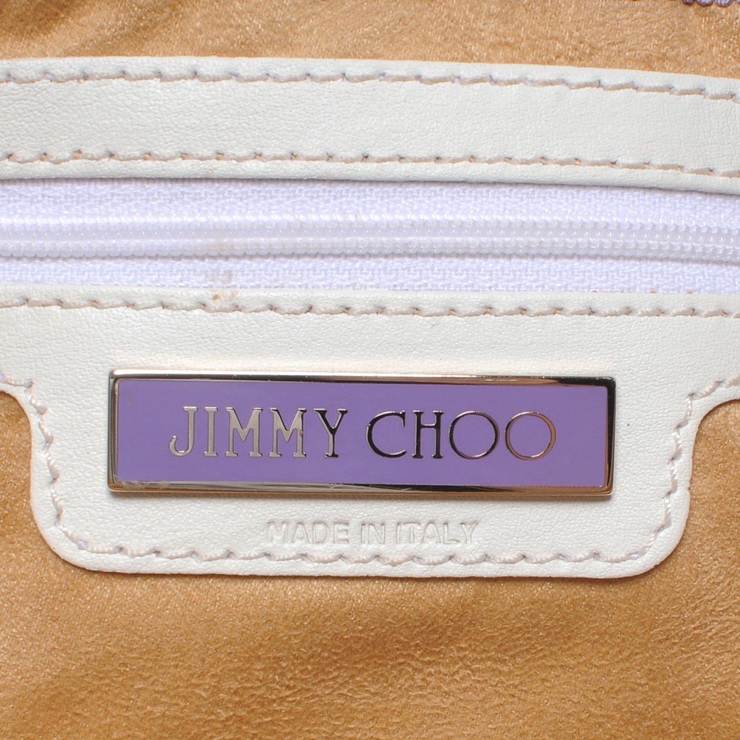 Leather Mave Foldover Clutch White