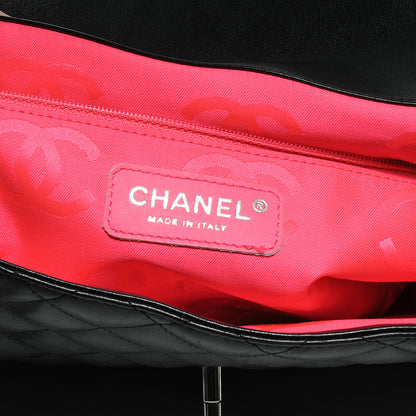 Chanel Calfskin Quilted Large Cambon Flap Black 6 of 8