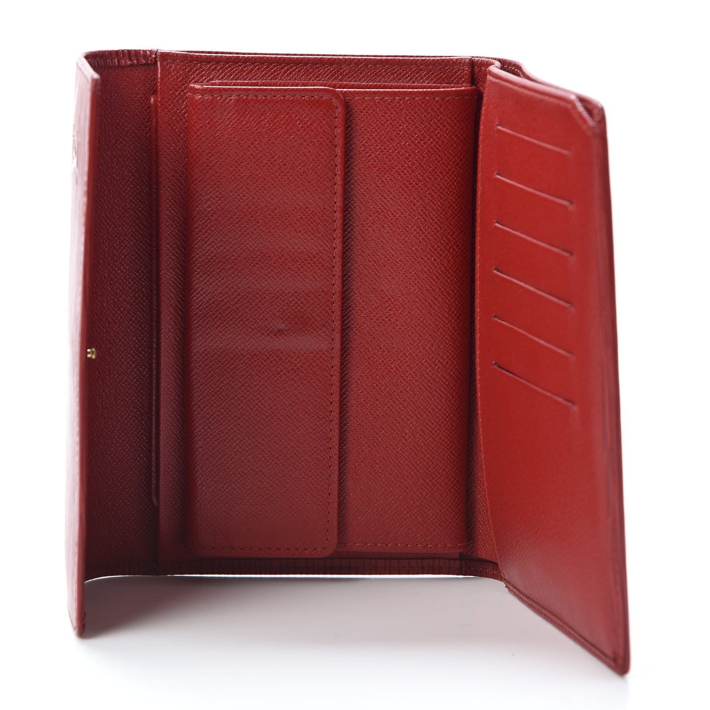 Epi Porte Tresor Etui Papiers Wallet Castillan Red
