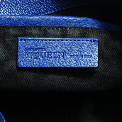 Alexander McQueen Leather Padlock Skull Tote Blue 7 of 8