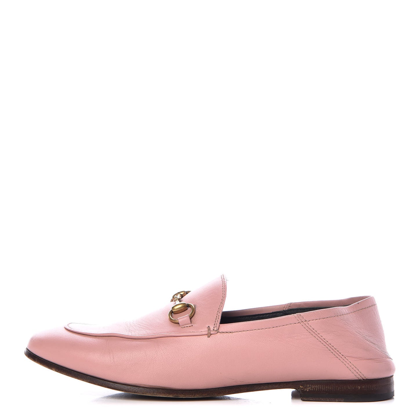 Lambskin Womens Brixton Horsebit Loafers 37.5 Perfect Pink