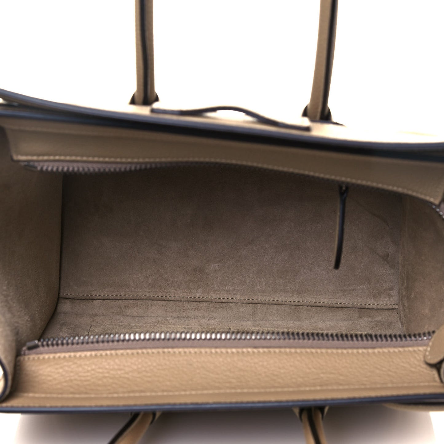 Drummed Calfskin Micro Luggage Dune
