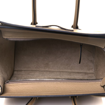 Celine Drummed Calfskin Micro Luggage Dune 9 of 14