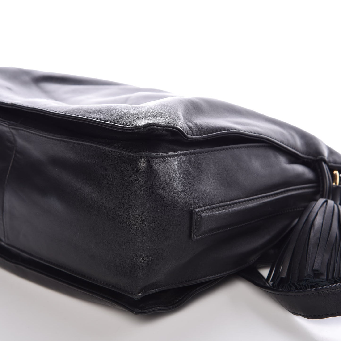 Calfskin Flamenco Shoulder Bag Black