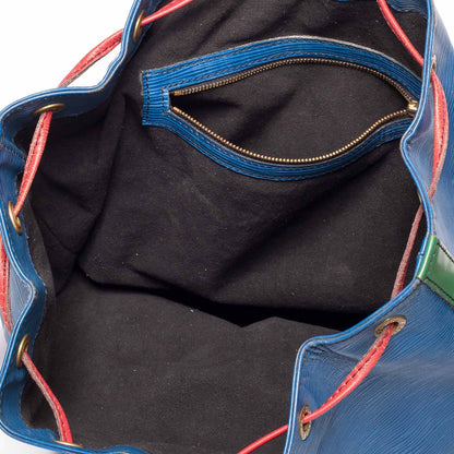 Louis Vuitton Epi Tri-Color Noe Red Blue Green 7 of 8