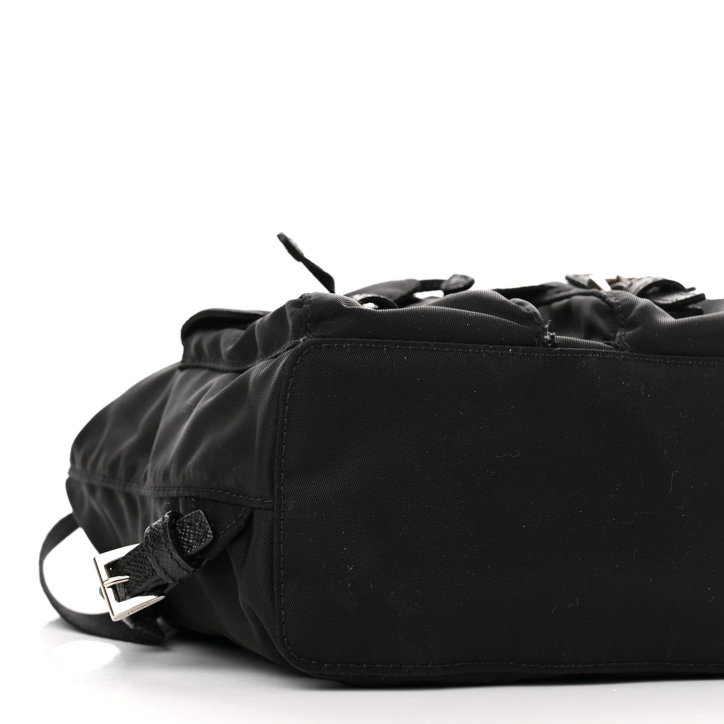 Nylon Vela Mini Crossbody Backpack Black