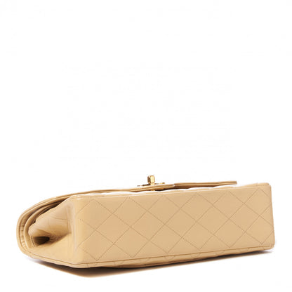 Chanel Lambskin Quilted Medium Double Flap Beige 3 of 9