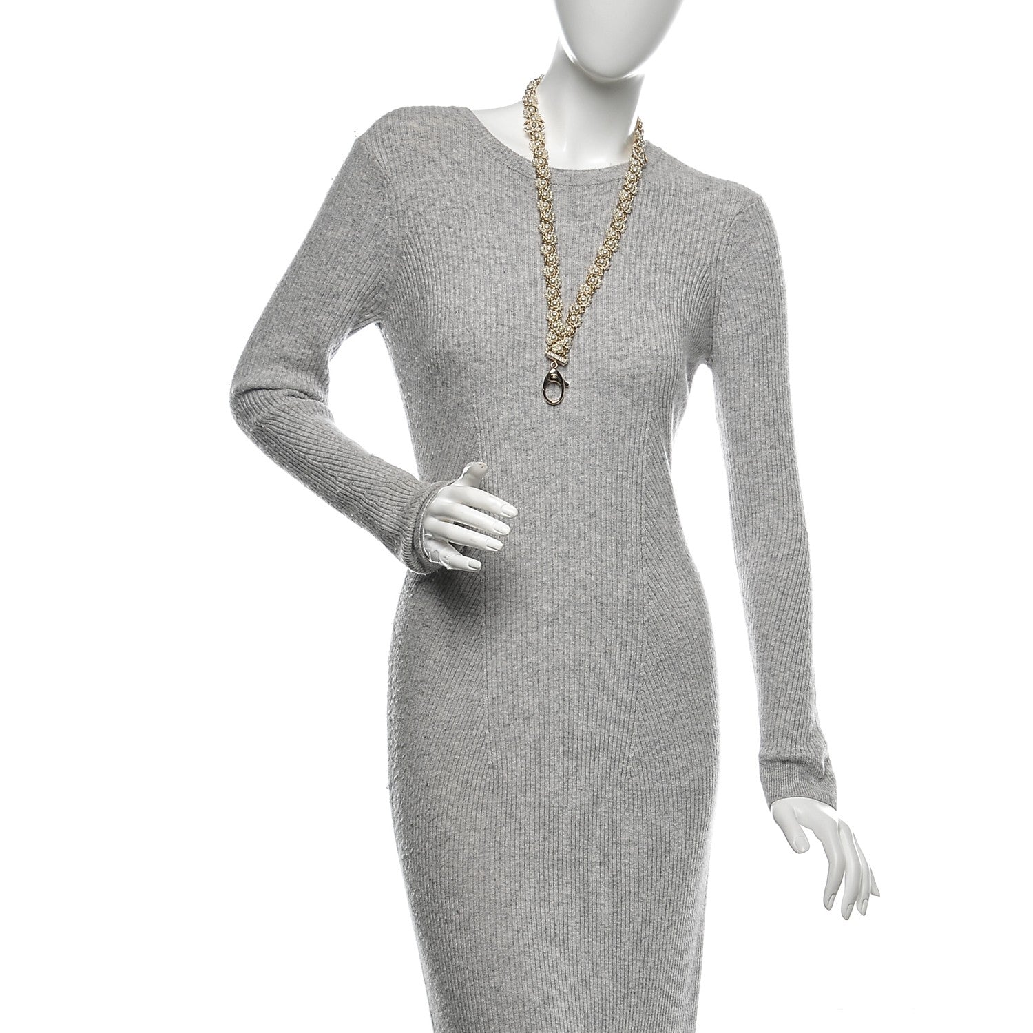 Chanel Pearl Crystal CC Lanyard Necklace Gold 2 of 5
