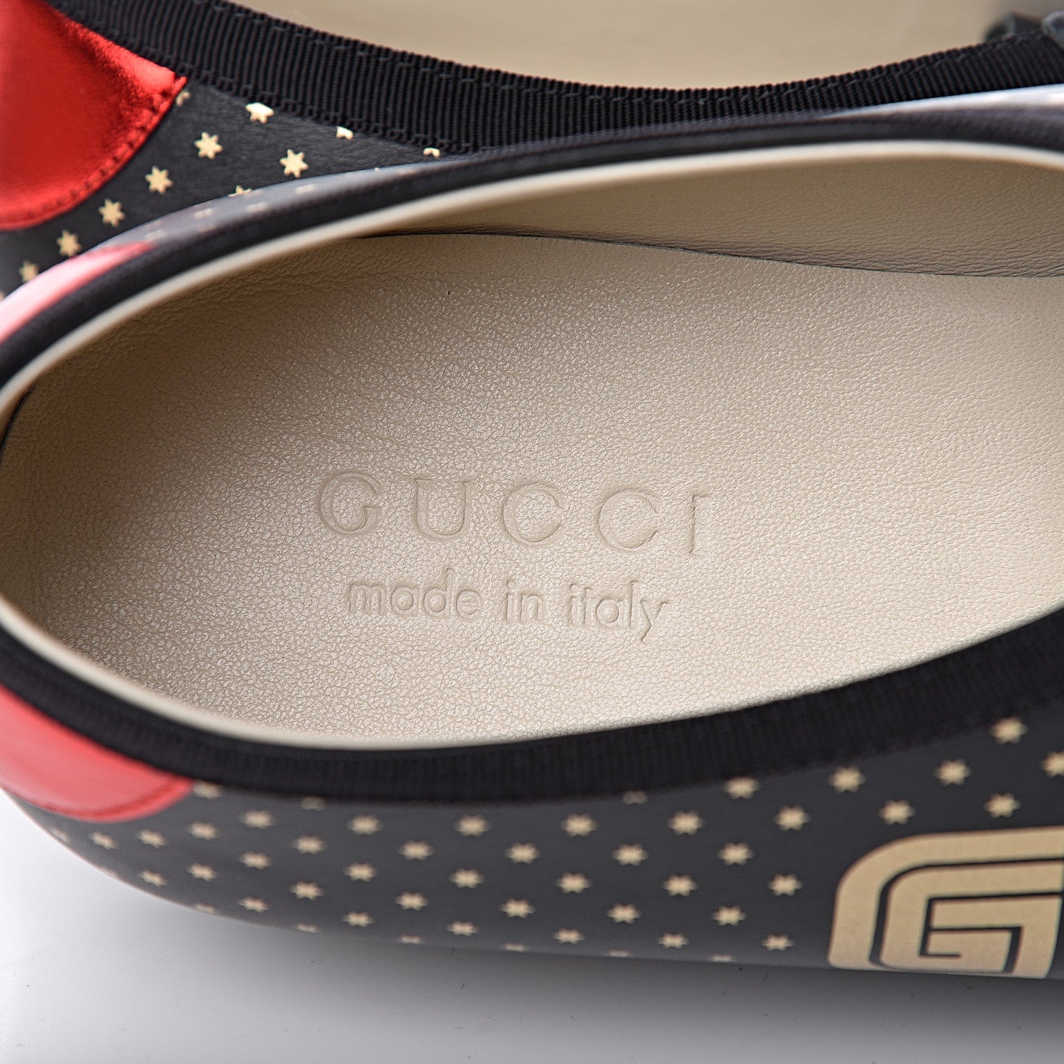 Gucci X SEGA Calfskin GUCCY Stars Mens Falacer Sneakers 10 Black 6 of 14