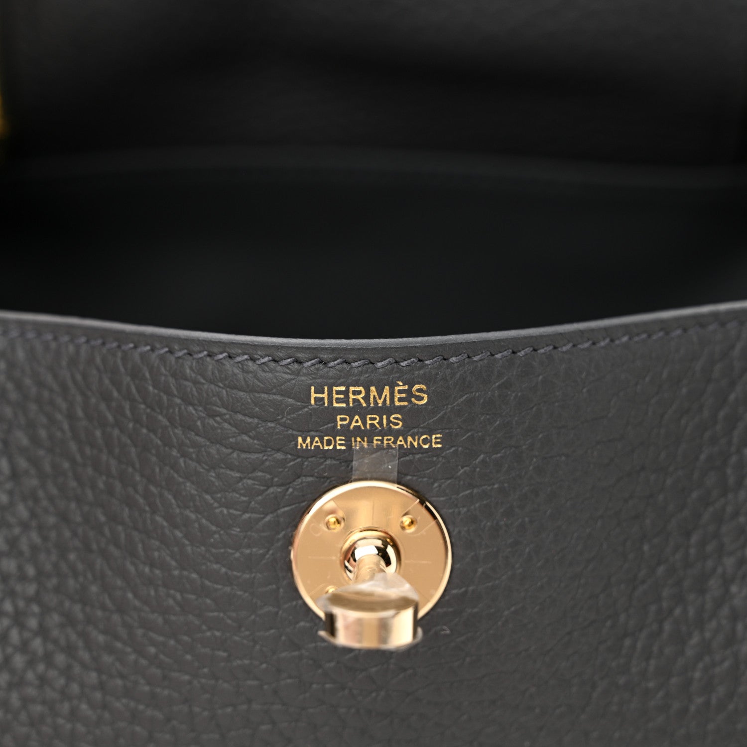 Hermes Taurillon Clemence Mini Lindy 20 Ardoise 6 of 11