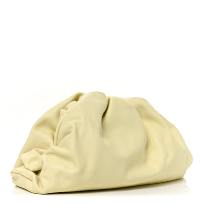 Bottega Veneta Smooth Butter Calf The Pouch Oversized Clutch Ice Cream 3 of 11