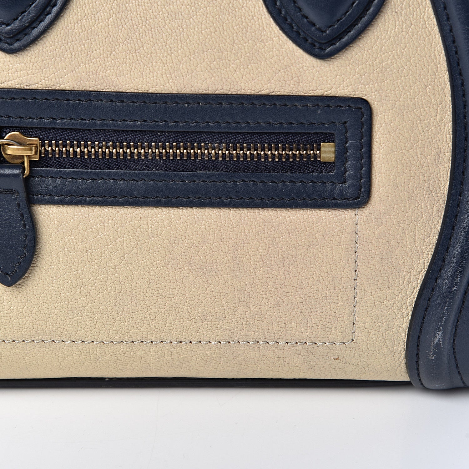 Celine Goatskin Smooth Calfskin Nano Tri-Color Luggage Firefly 10 of 25