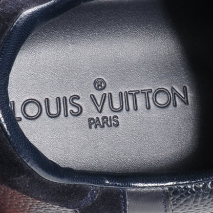 Louis Vuitton Grained Leather Twister Sneakers 38.5 Navy 6 of 7