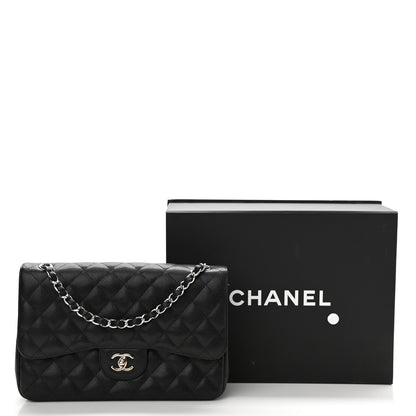 Chanel Caviar Quilted Jumbo Double Flap Black 11 of 11
