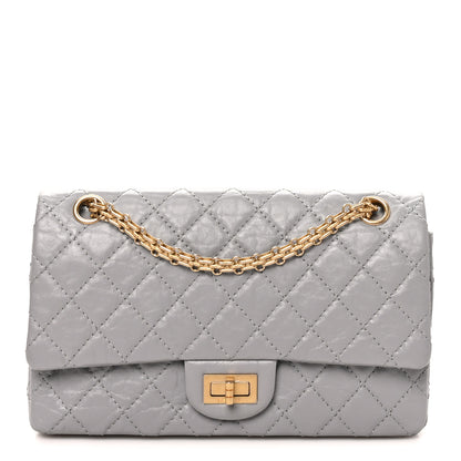 Chanel Aged Calfskin Quilted 2.55 Reissue 225 Flap Grey 1 of 10