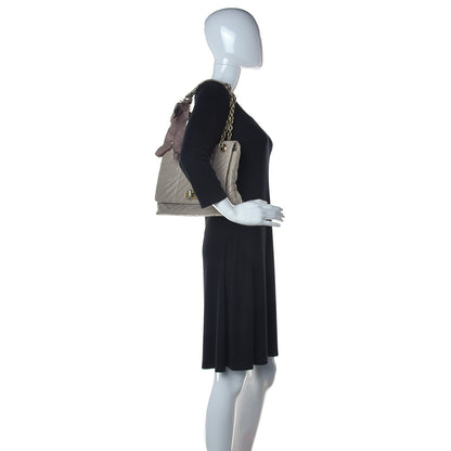 Lanvin Lambskin Quilted Large Happy Shoulder Bag Taupe 2 of 13