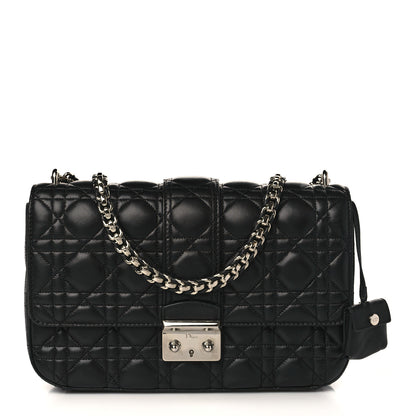 Christian Dior Lambskin Cannage Medium Miss Dior Flap Black 2 of 9