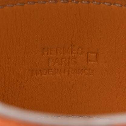 Hermes Alligator Wide Jack Bracelet M Orange 4 of 6